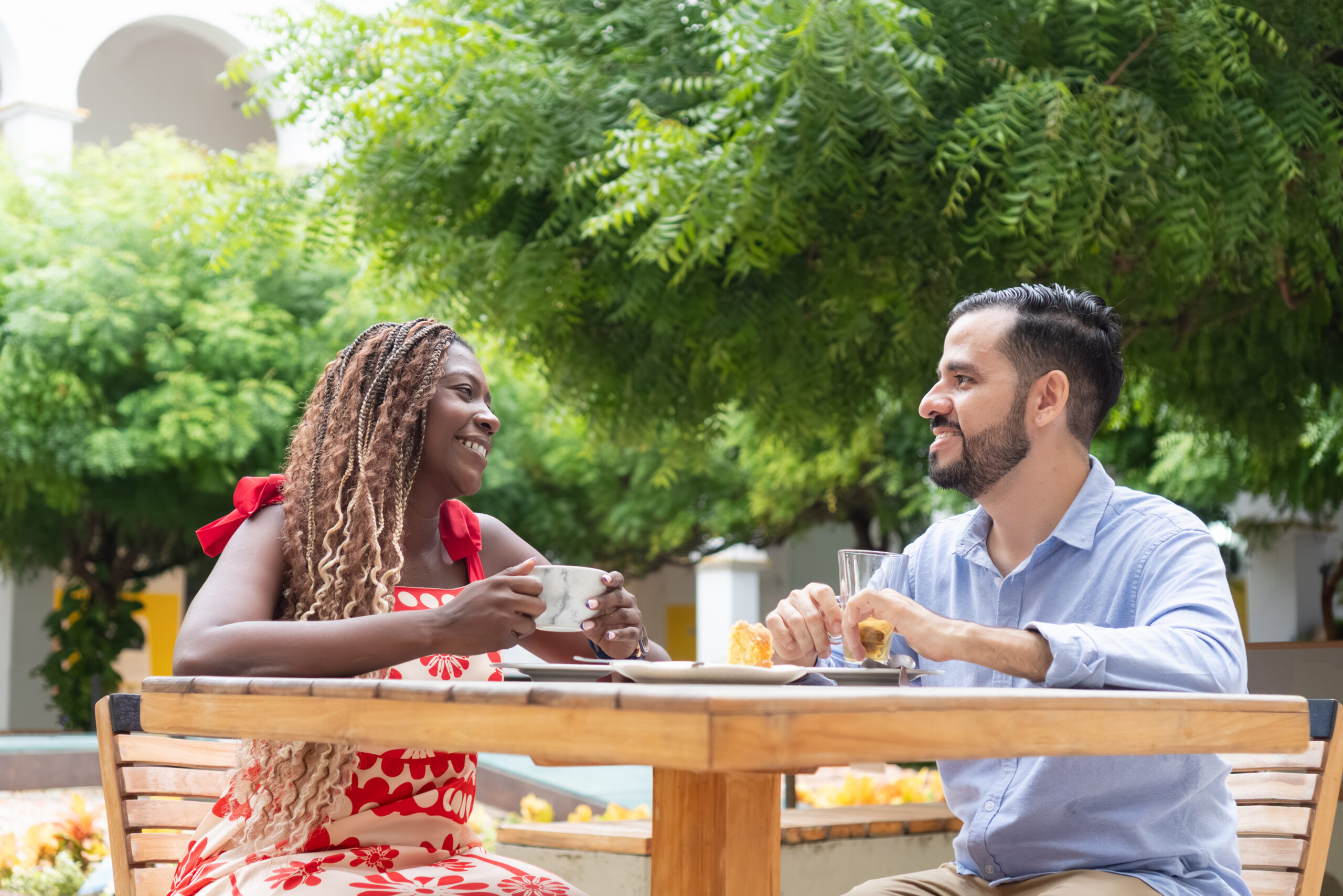 Affordable At Home Third Date Plans for a Romantic and Fun Evening In - couple having coffee