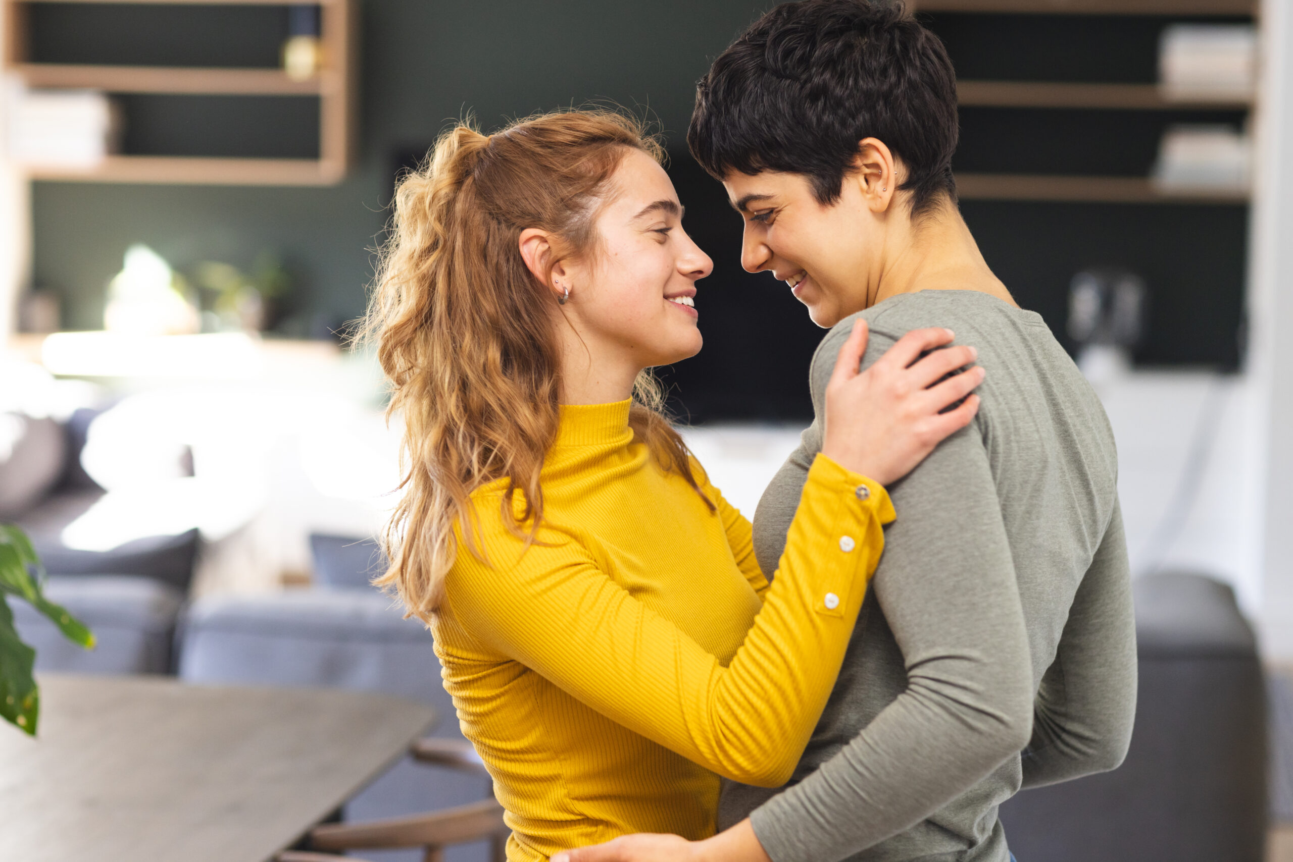 oost Self-Confidence Through Dating - happy lesbian couple