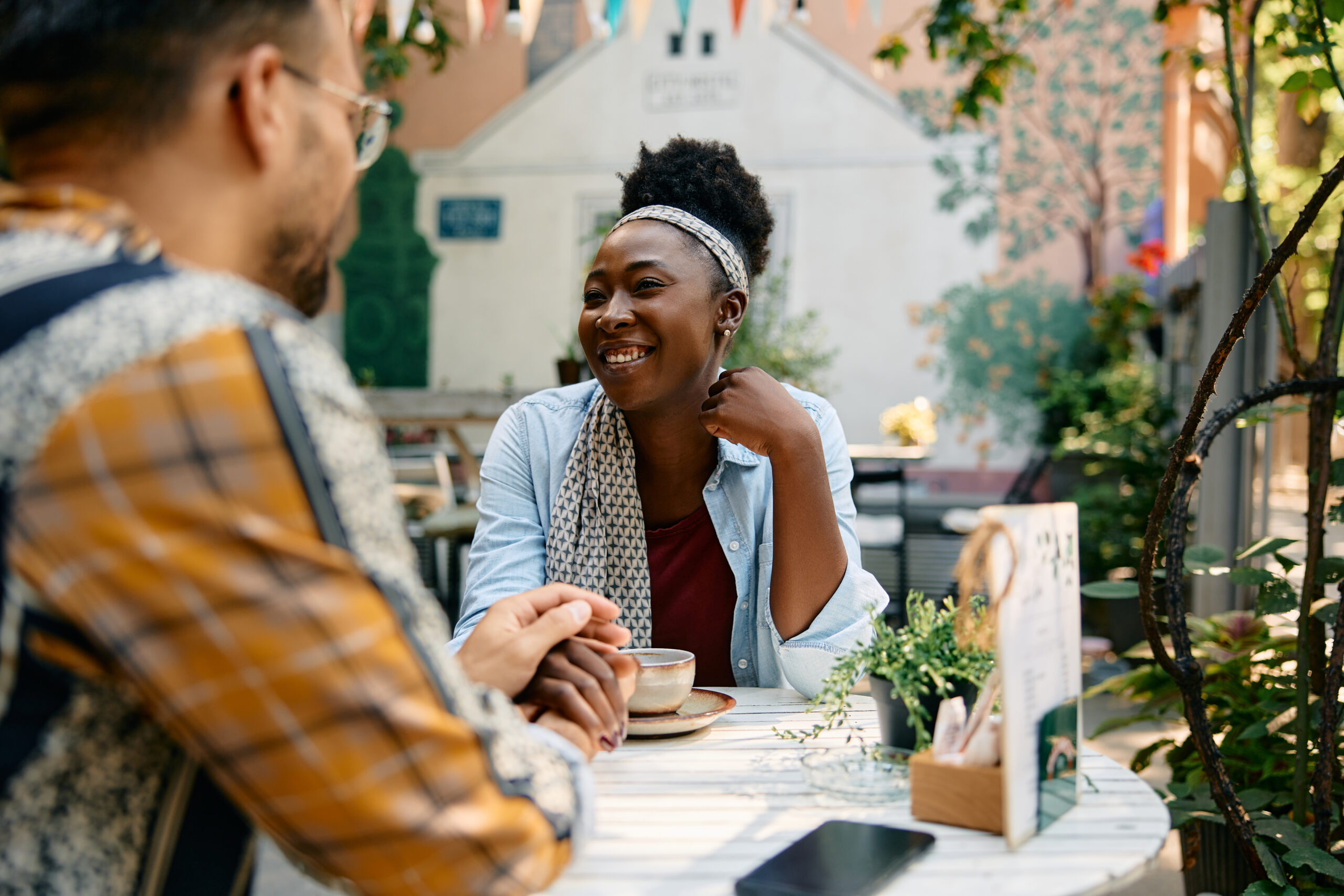 How to Date After Divorce - happy couple holding hands