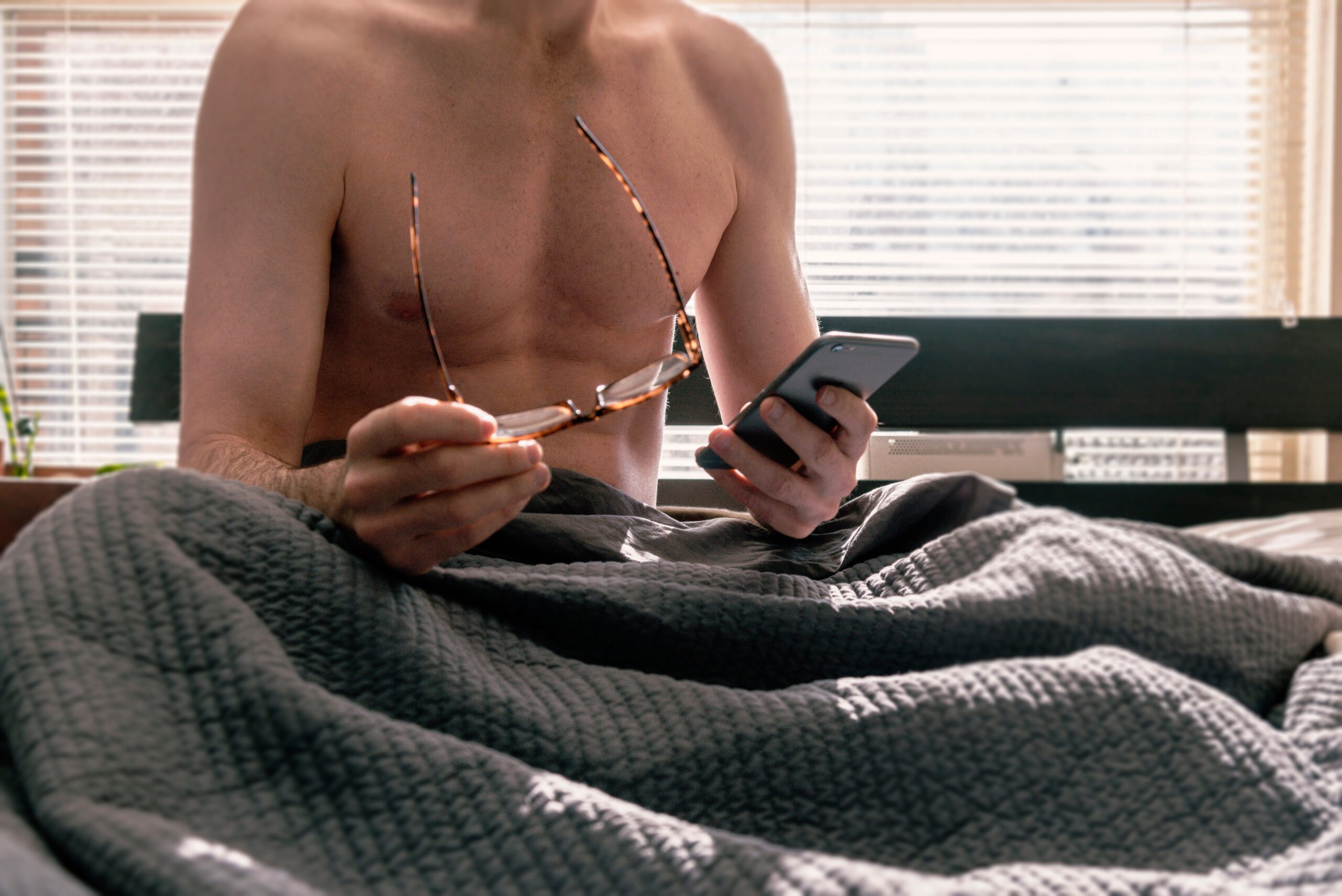 What Is Sexting man - man with smartphone